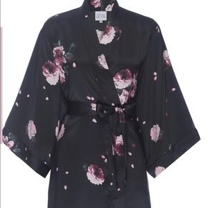 Helena Quinn Silk Charmeuse Robe-xs .Zoe Report